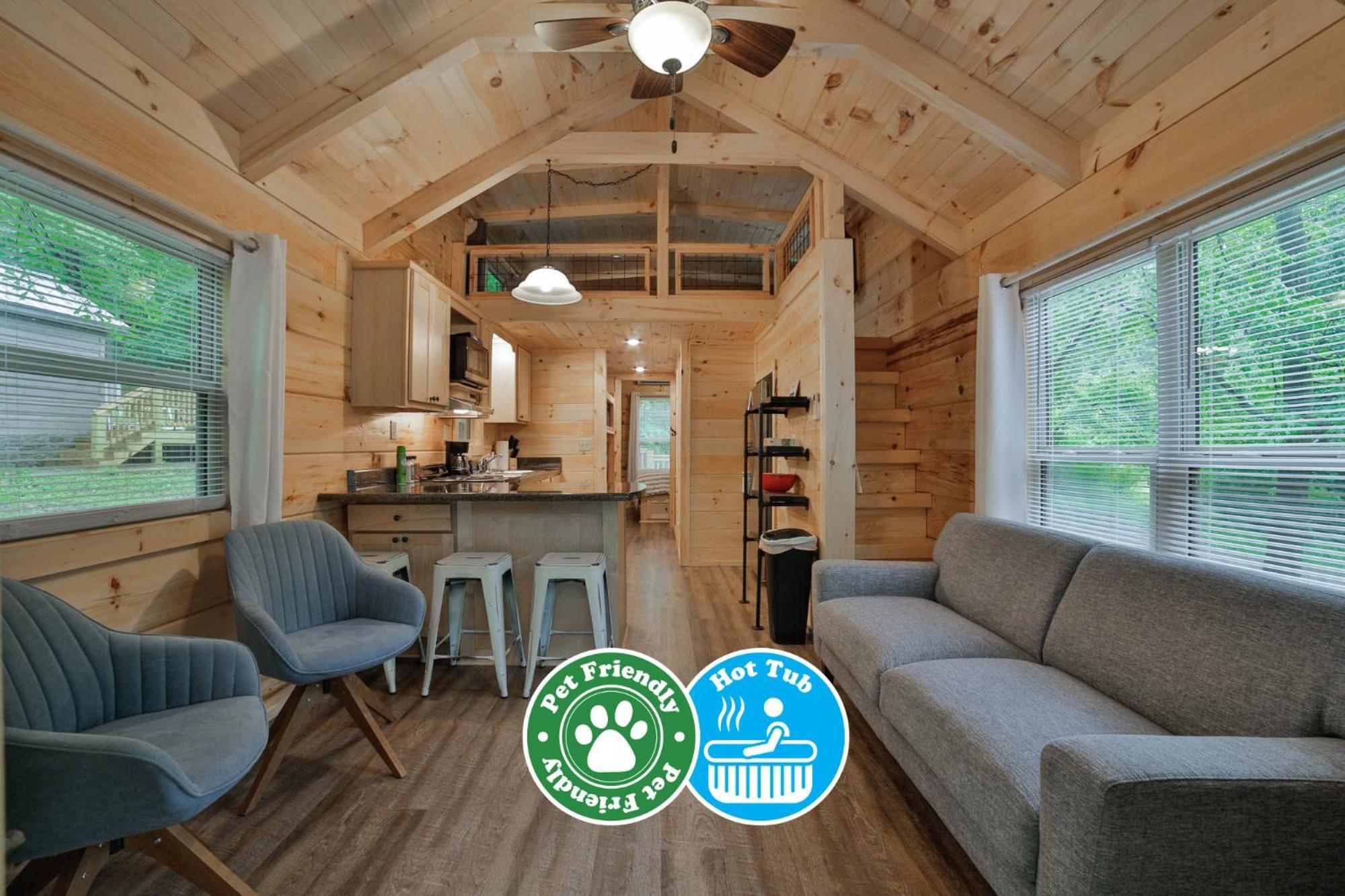 Lena Cabin Wooded Tiny Cabin - Hot Tub Chattanooga Bagian luar foto