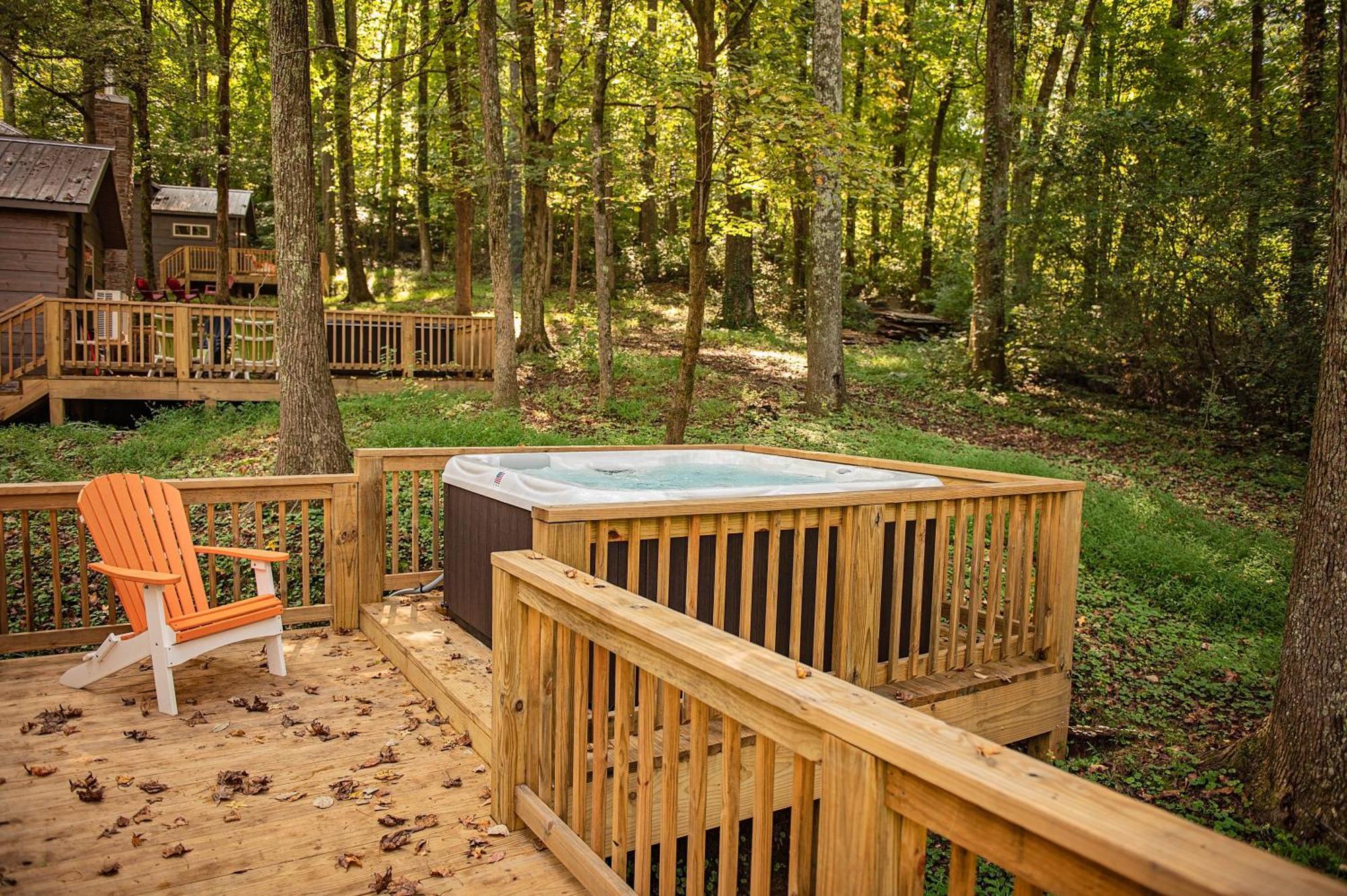 Lena Cabin Wooded Tiny Cabin - Hot Tub Chattanooga Bagian luar foto