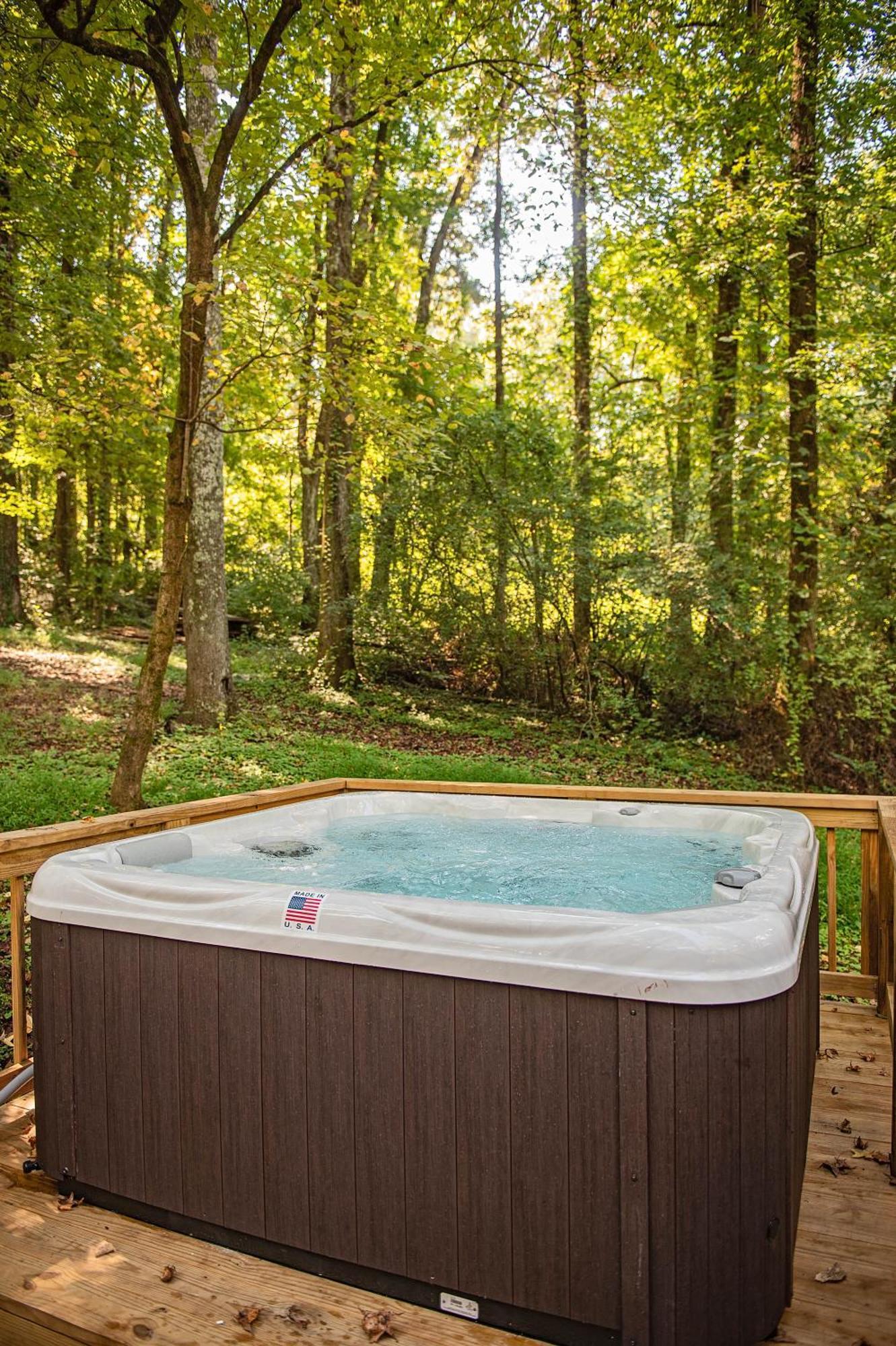 Lena Cabin Wooded Tiny Cabin - Hot Tub Chattanooga Bagian luar foto
