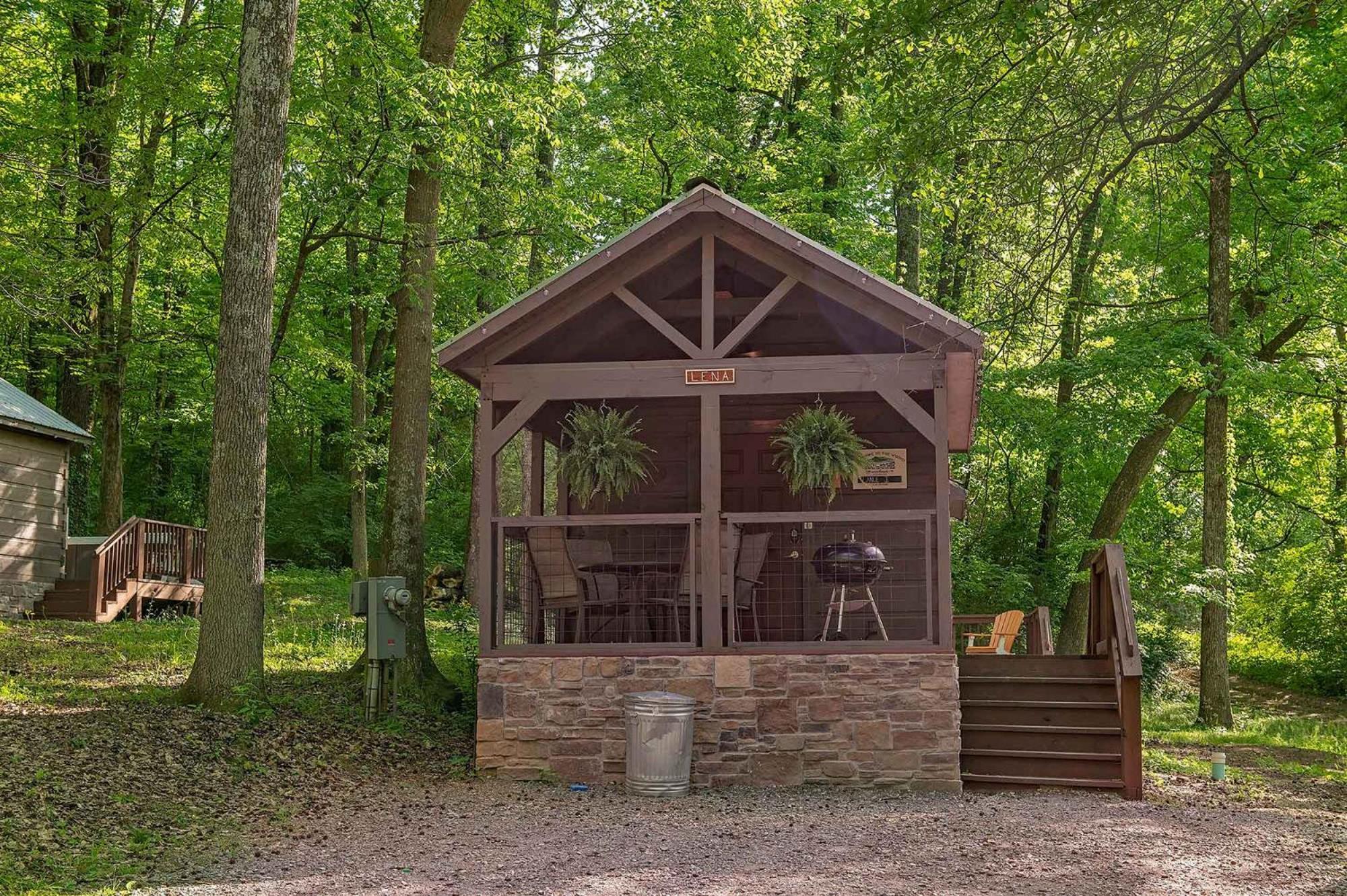 Lena Cabin Wooded Tiny Cabin - Hot Tub Chattanooga Bagian luar foto